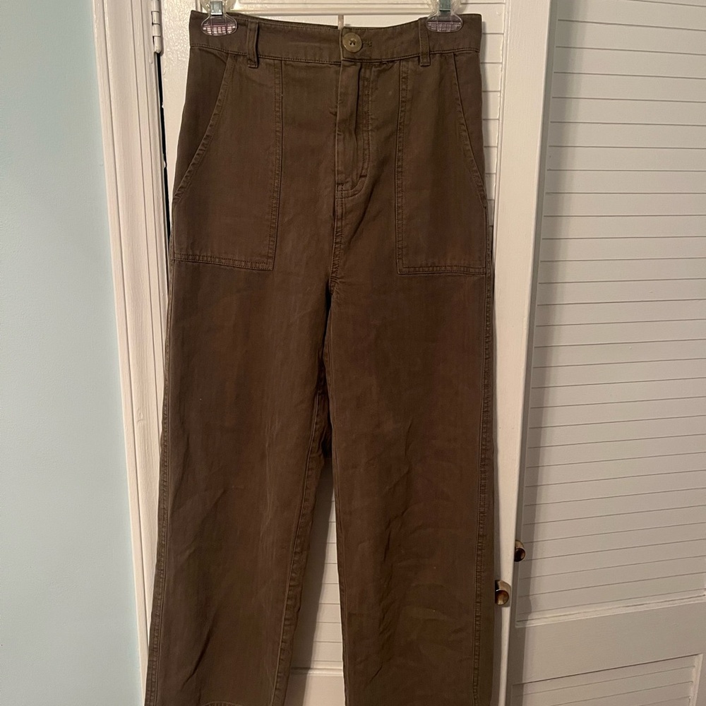 Free People Green Cargo Pants